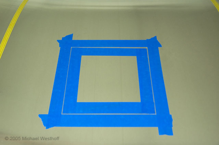 Preparing Vent Fan Hole